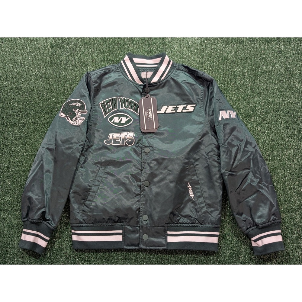 Pro Standard New York Jets Kids Satin Varsity Jacket New FNJB6411893-FOR Size M